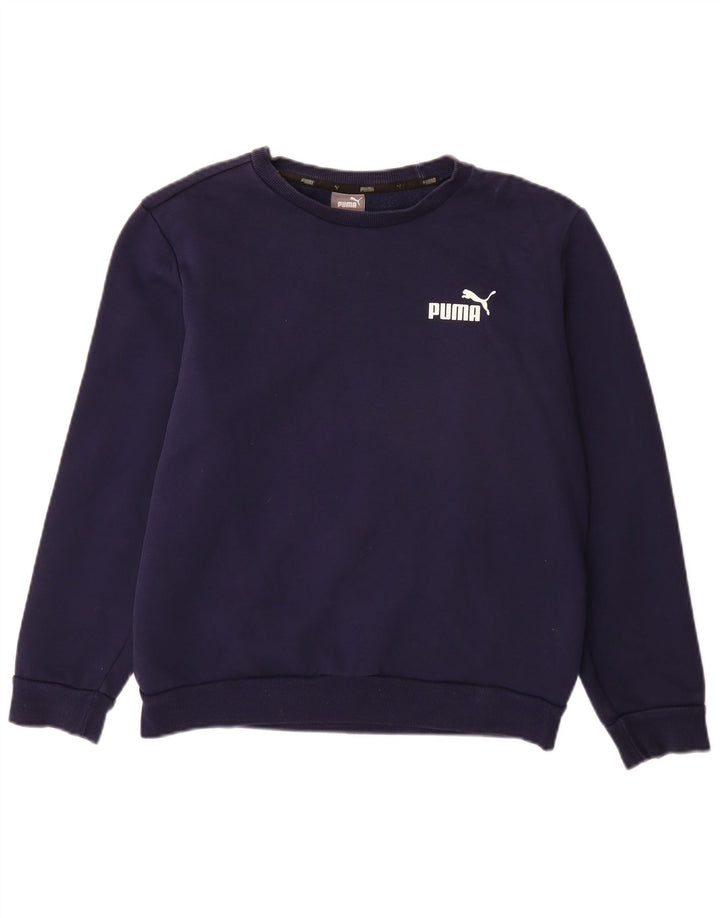 Męski sweter PUMA, mały, granatowy, bawełniany