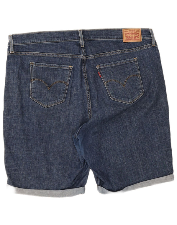 Damskie klasyczne bermudy dżinsowe LEVI'S US 18 2XL W38 Niebieska bawełna