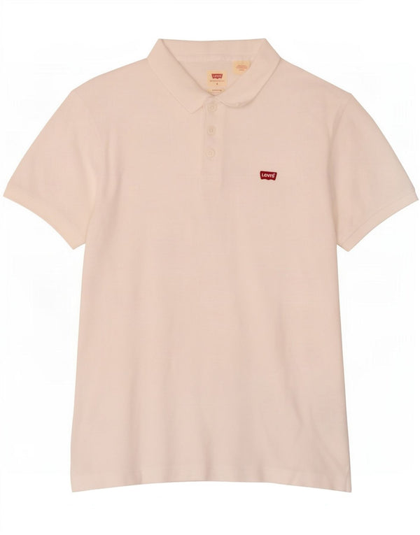 Męska standardowa koszulka polo Levi's, mała, biała, bawełniana