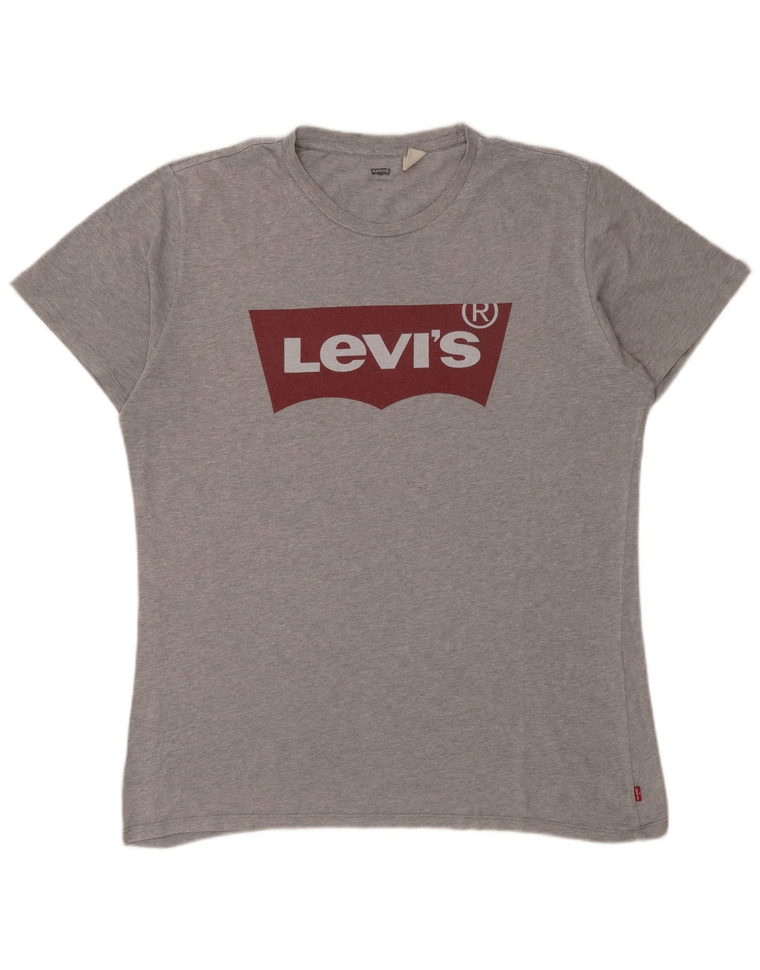 Męski T-shirt z grafiką Levi's, duży, szary, nakrapiany