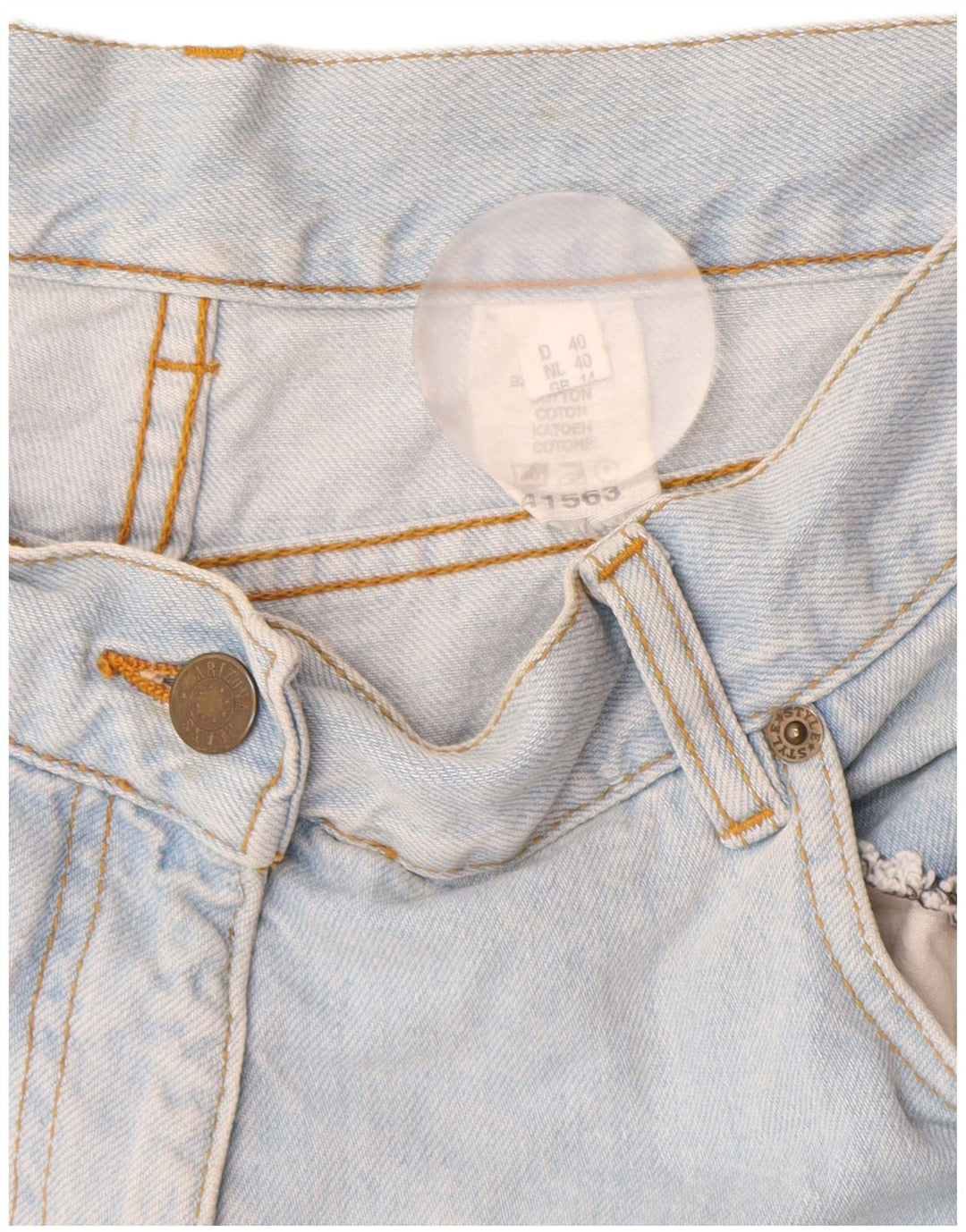 Damskie spodenki jeansowe Arizona UK 14 Medium W30 Niebieskie bawełniane