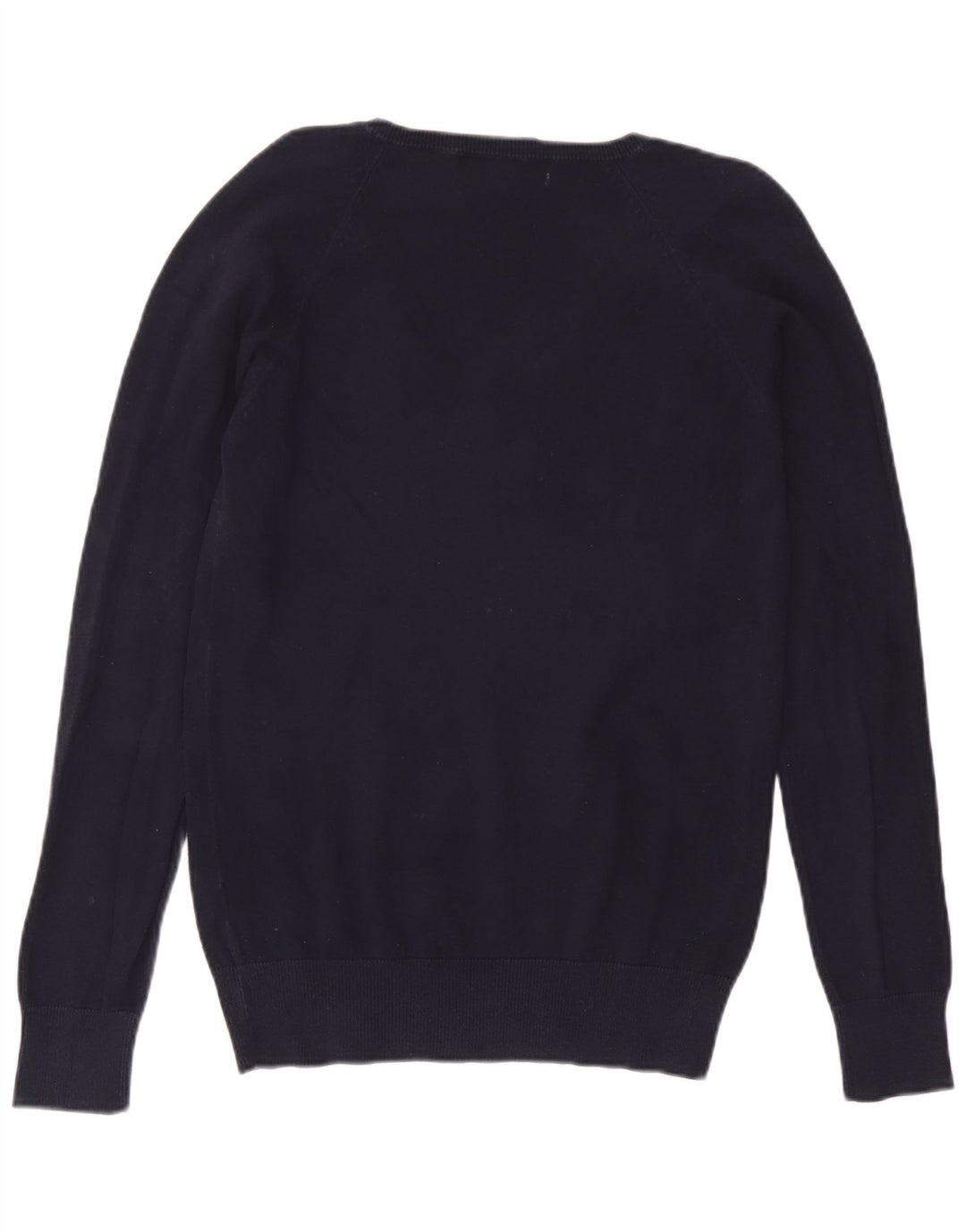 Sweter damski Zara z dekoltem w kształcie litery V, UK 16, duży, granatowy