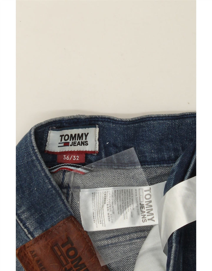 Męskie proste dżinsy TOMMY HILFIGER W36 L32 Niebieskie bawełniane