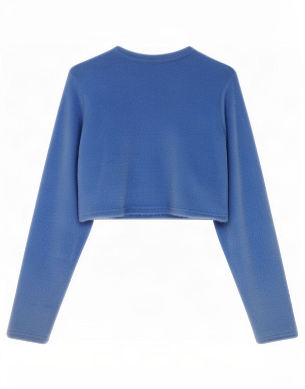 Sweter damski Zara Bolero UK 10, mały, niebieski nylon
