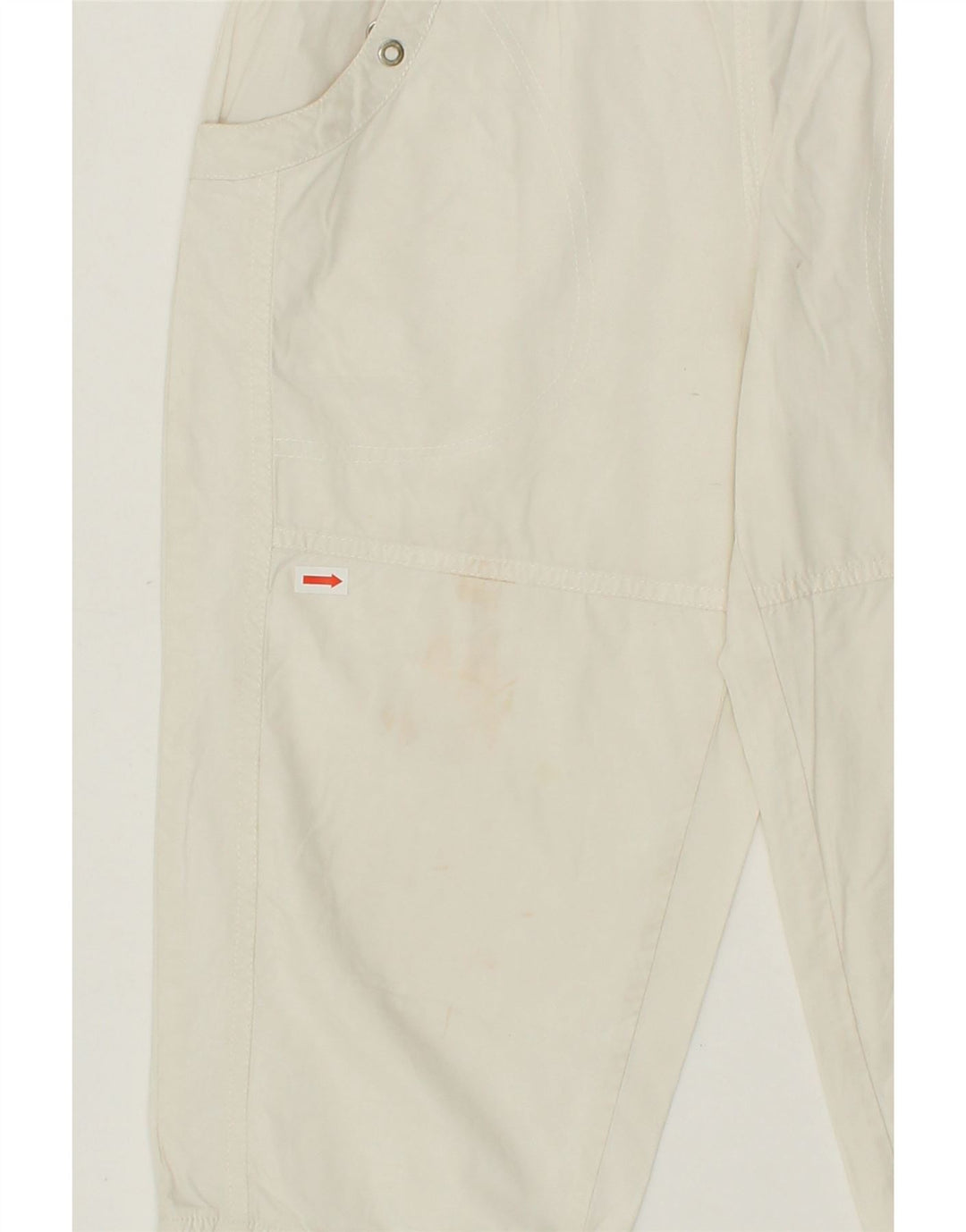 CHAMPION Womens Bermuda Sport Shorts UK 12 Medium Off White Vintage Champion and Second-Hand Champion from Messina Hembry 