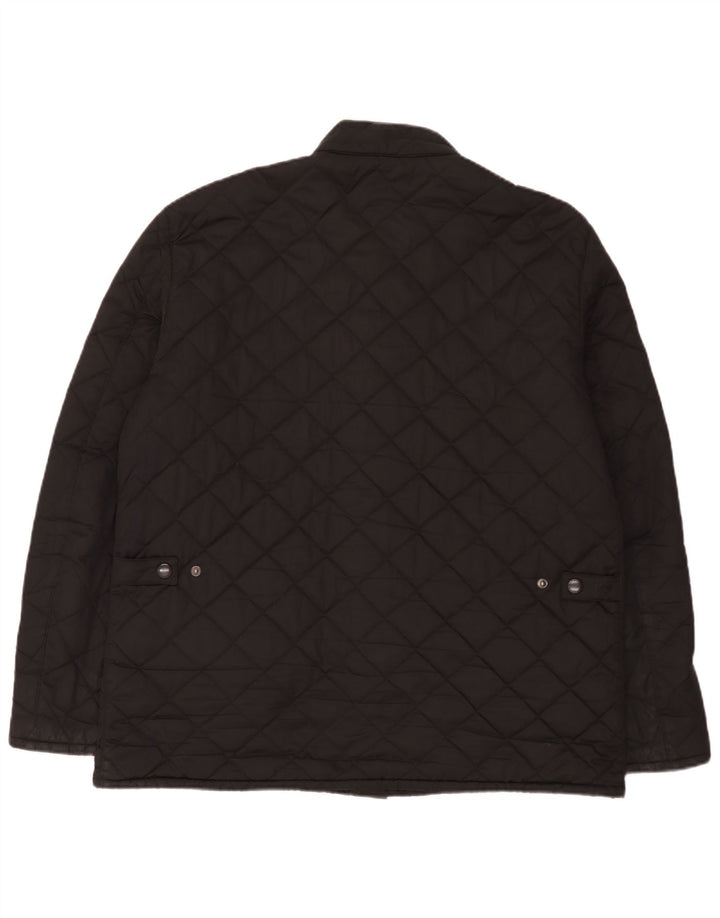 Męska pikowana kurtka Barbour UK 42 XL, czarny poliester