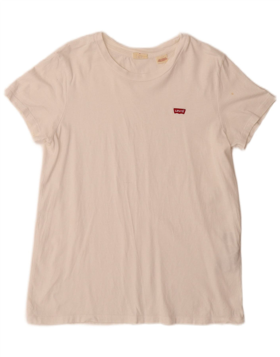 Męski T-shirt Levi's Top Średniej Białej Bawełny