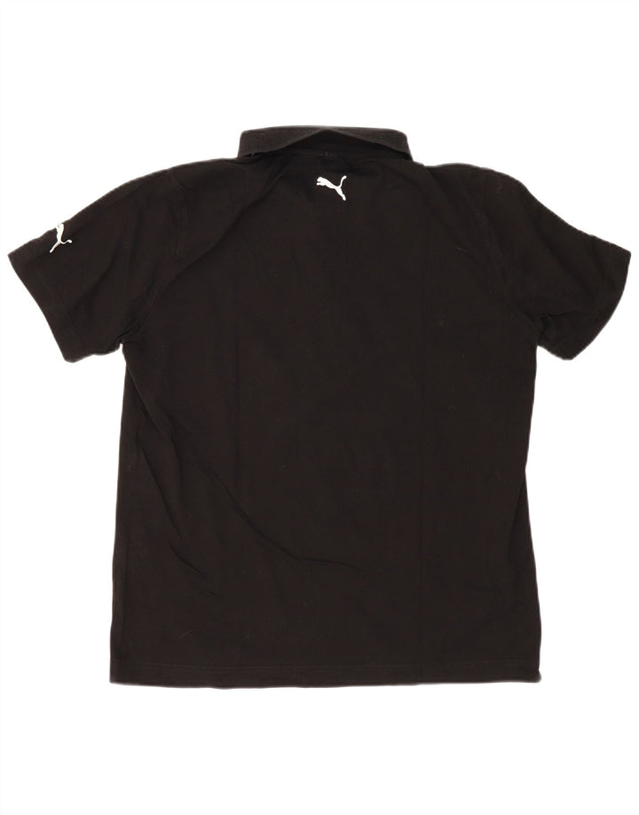 Męska koszulka polo Puma, duża, czarna, bawełniana
