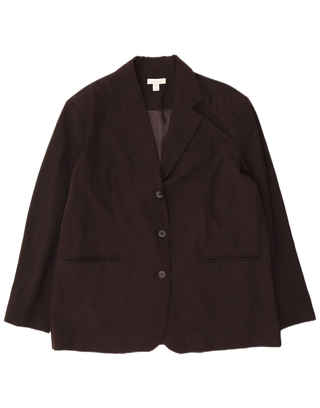 Damska marynarka oversize zapinana na 3 guziki Topshop UK 12, średnia czarna
