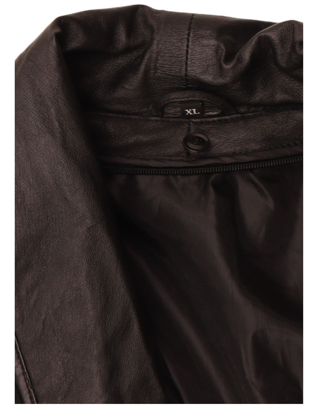 Vintage damska kurtka skórzana UK 18 XL czarna skóra