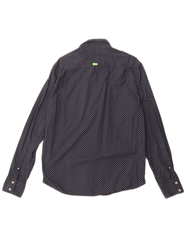 Męska koszula graficzna SUPERDRY 2XL granatowa w cętki