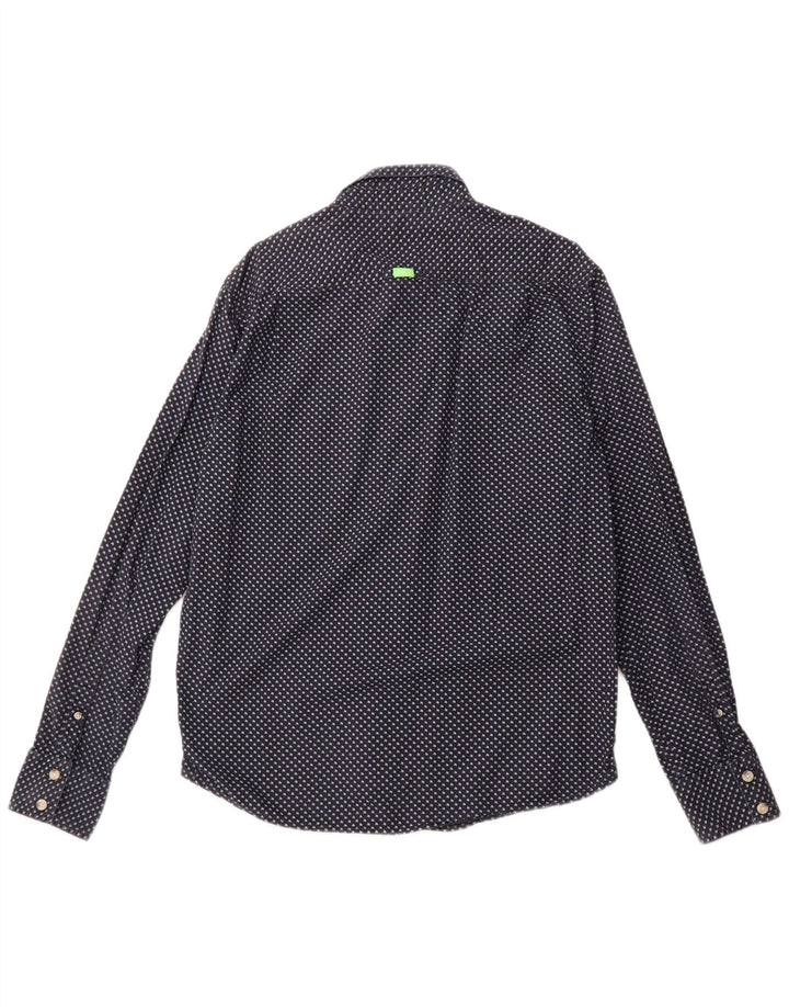 Męska koszula graficzna SUPERDRY 2XL granatowa w cętki