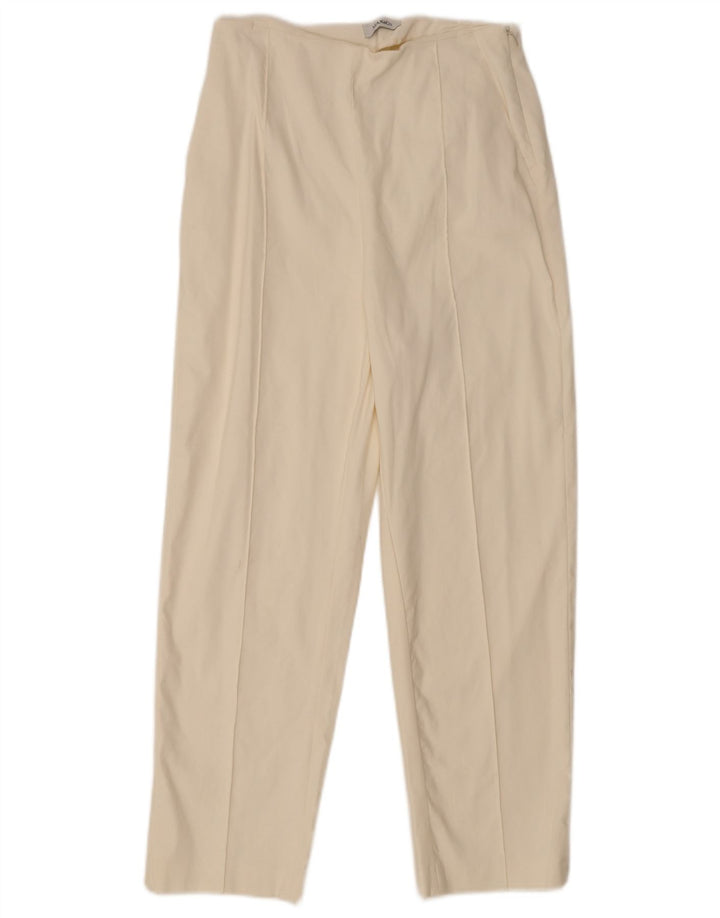 Damskie zwężane spodnie Max & Co. W28 L25 Off White
