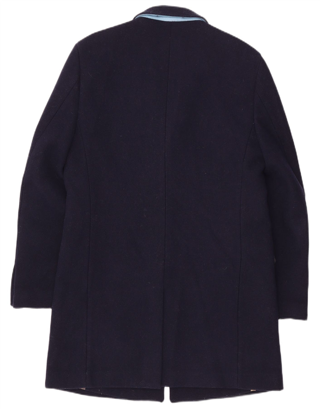 Vintage męski płaszcz UK 42 XL granatowa wełna