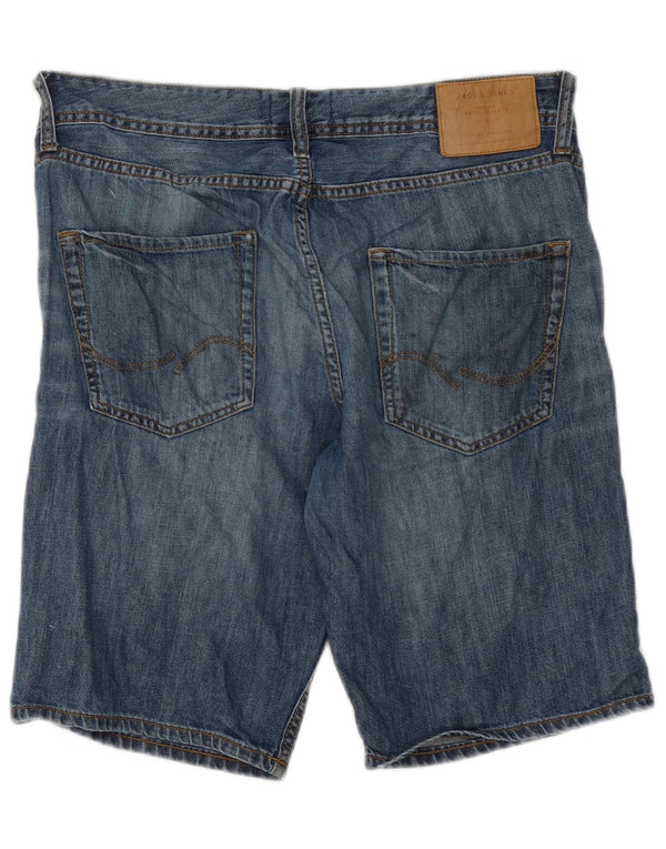 Męskie spodenki jeansowe Jack & Jones o regularnym kroju, średnie W32, niebieska bawełna