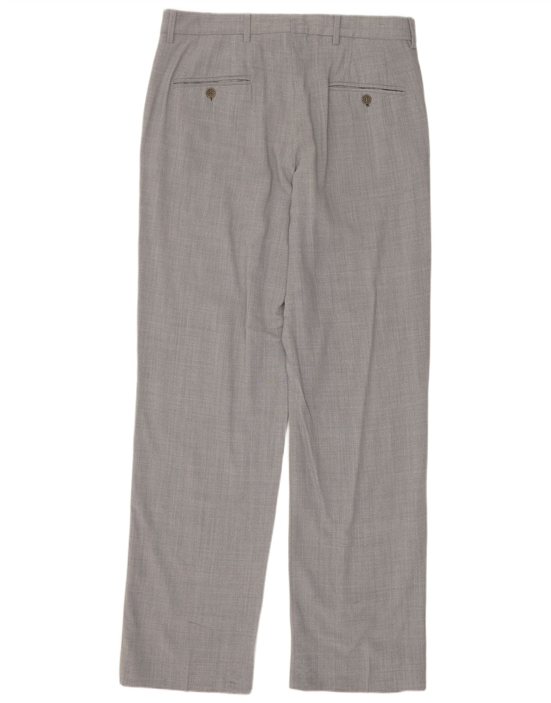 Męskie proste spodnie garniturowe Zara EU 40 Medium W31 L33 Szara wełna