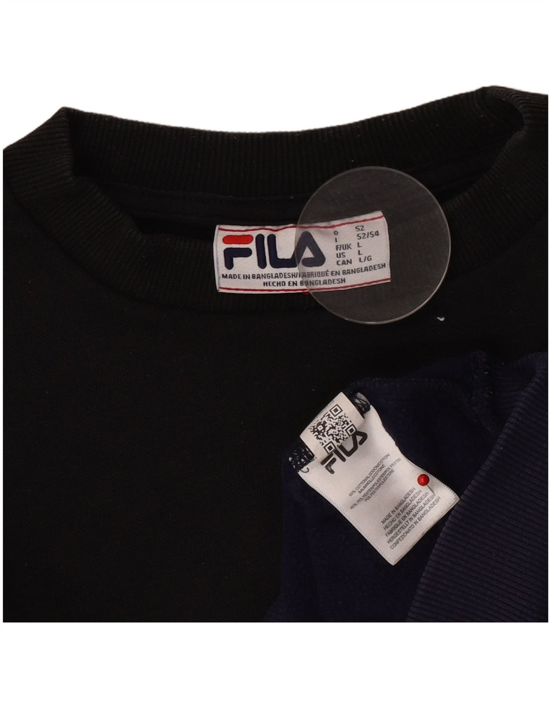Męska bluza z grafiką Fila, duża, wielobarwna, bawełniana z blokami kolorów