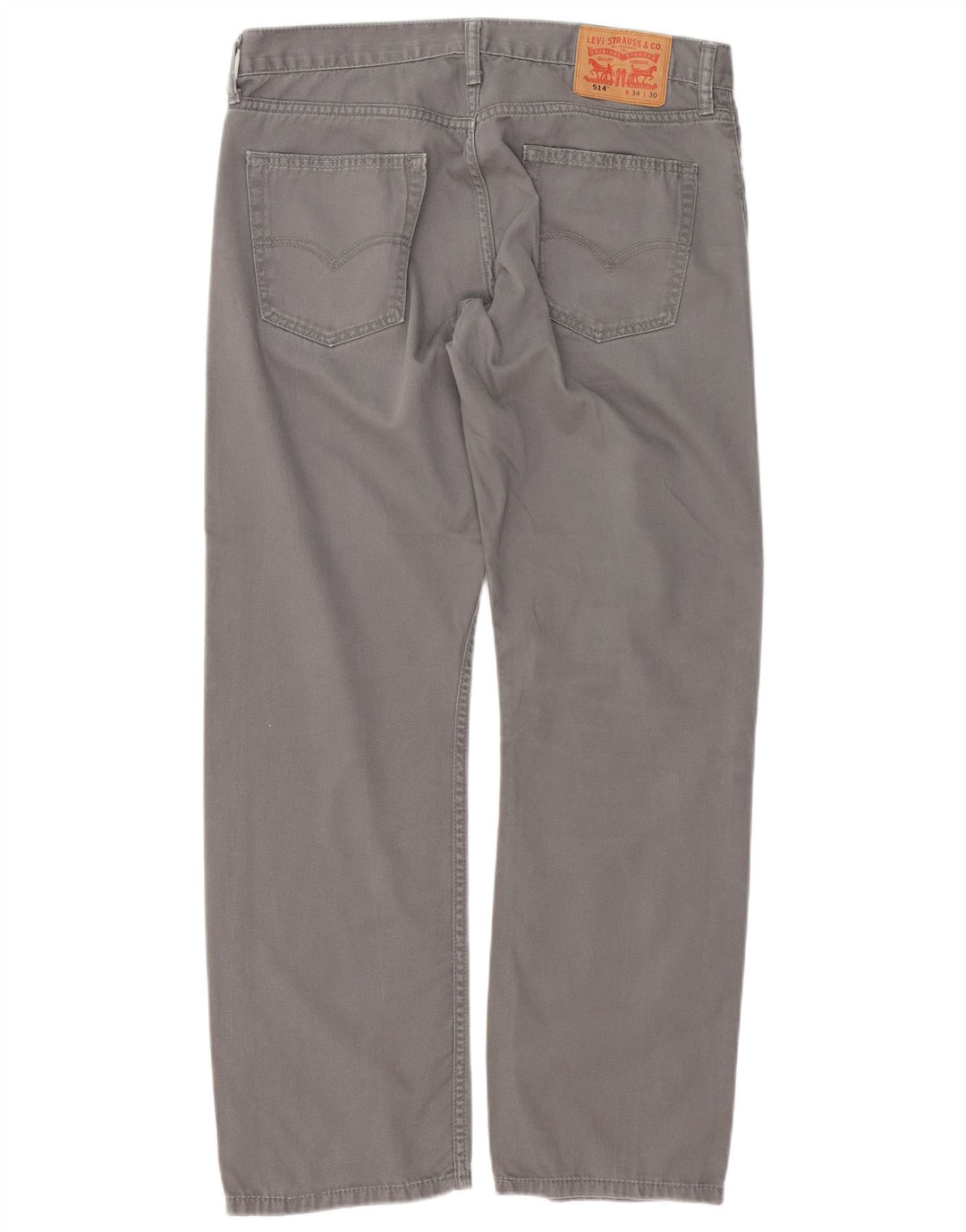 Męskie jeansy Levi's 514 Straight W34 L30 Szara bawełna