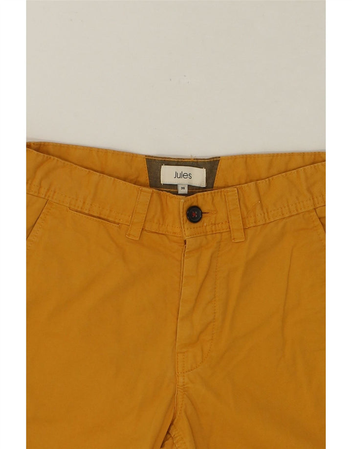 JULES Womens Chino Shorts W28 Small Yellow Cotton Vintage Jules and Second-Hand Jules from Messina Hembry 
