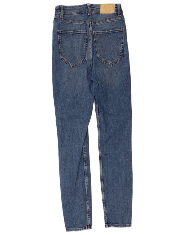 Damskie jeansy skinny Zara EU 36 XS W26 L26 Niebieskie bawełniane