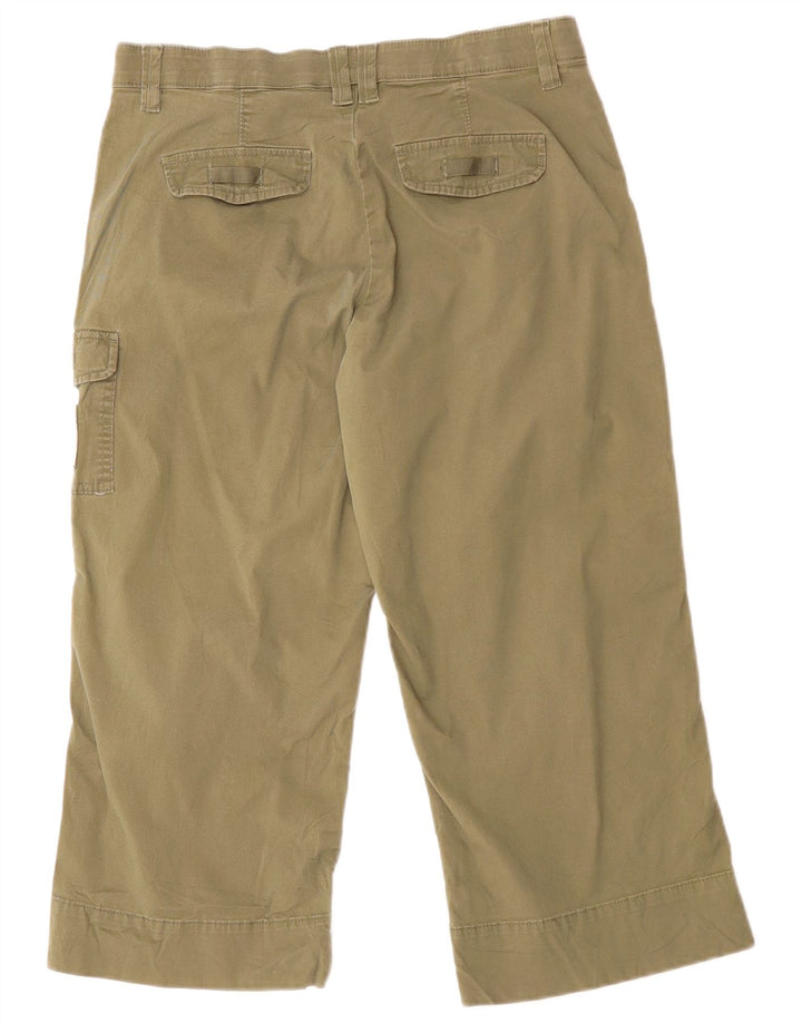 Damskie spodnie Lee Cargo Capri US 12 Large W30 L20 Khaki Cotton
