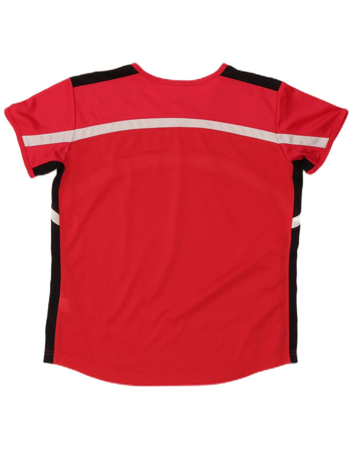 Damska koszulka Nike Dri Fit Top US 8/10, poliester w kolorze średniej czerwieni