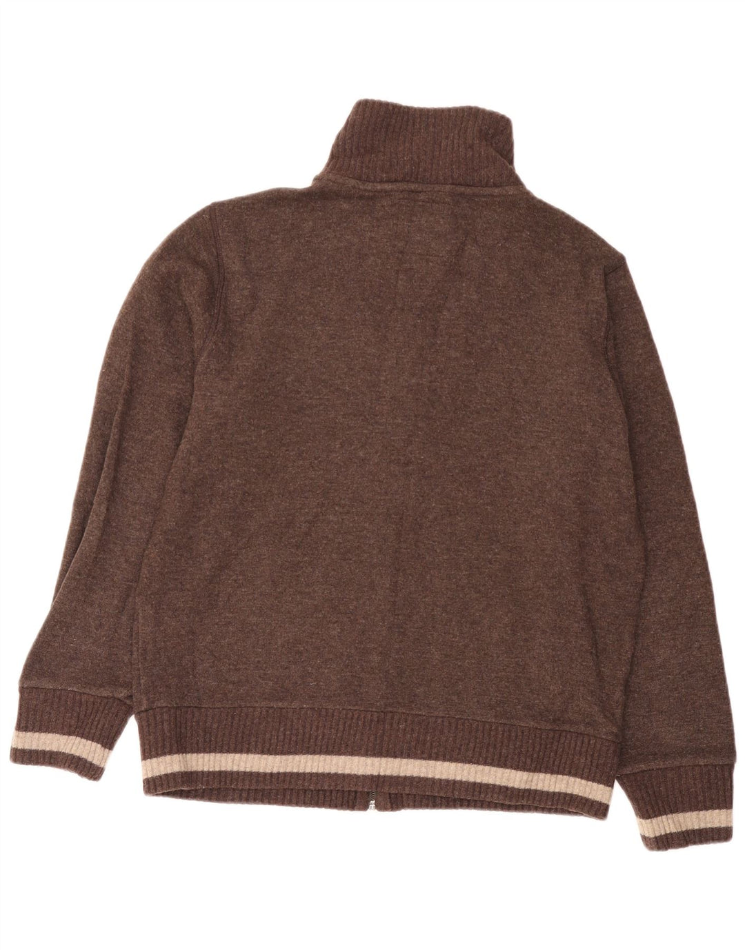 Woolrich Męski sweter z grafiką XL, brązowa wełna