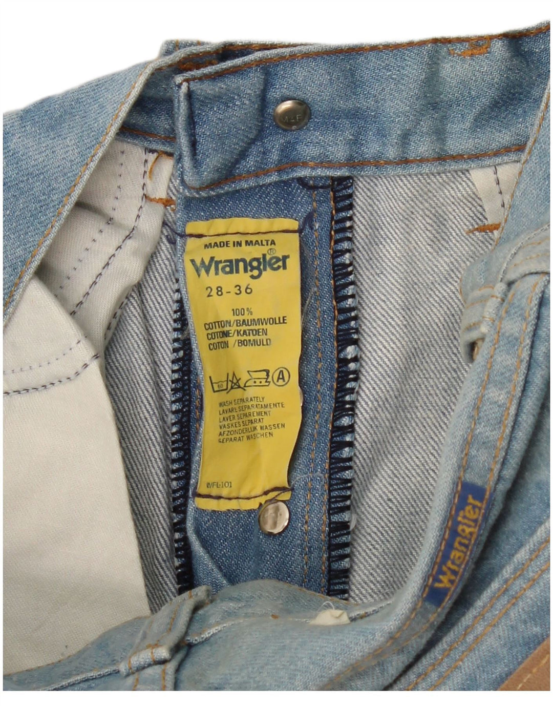 Damskie jeansy Wrangler W28 L36 Niebieskie bawełniane