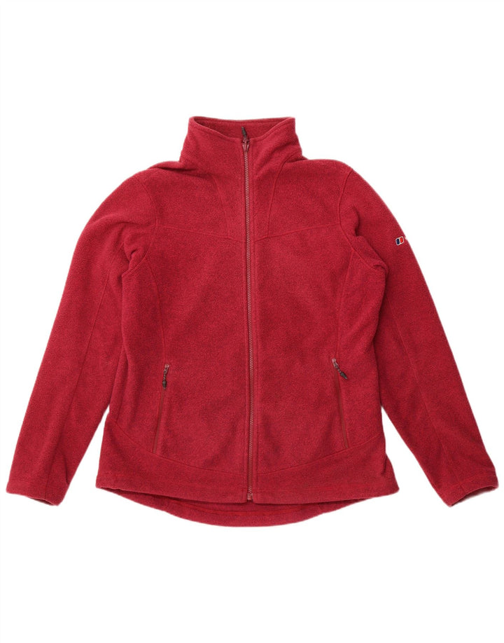 Damska kurtka polarowa Berghaus UK 16, duża, bordowa