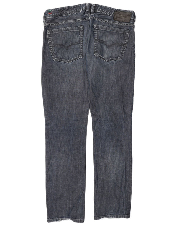 Diesel Męskie Zatiny Straight Jeans W34 L34 Granatowa bawełna