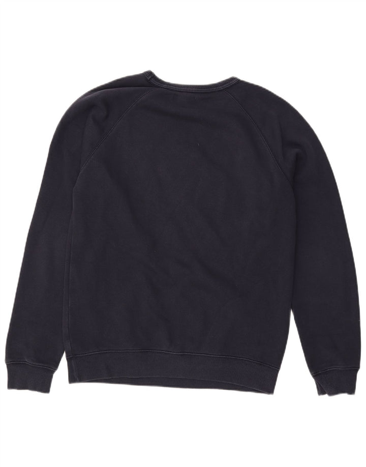 Adidas Męska bluza z grafiką, mała, granatowa, bawełniana