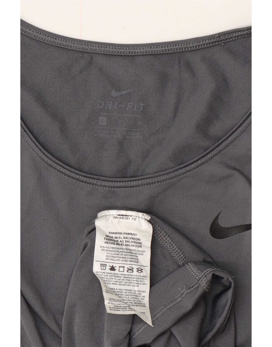 T-shirt damski Nike Dri Fit Top UK 16, duży, szary poliester