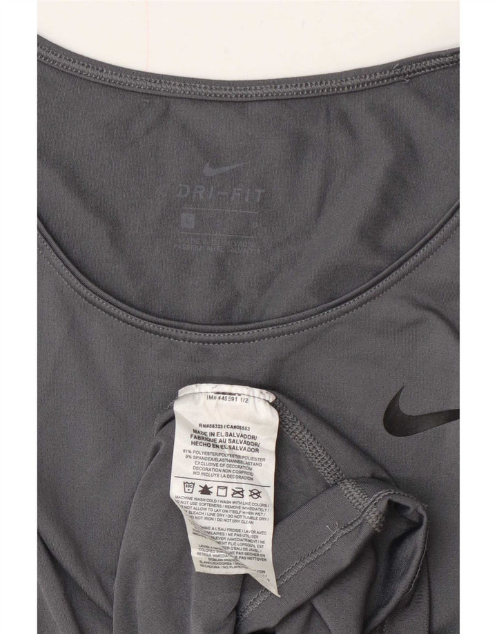 T-shirt damski Nike Dri Fit Top UK 16, duży, szary poliester