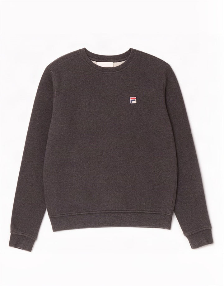 Bluza męska Fila Sweter średnioszary, bawełniany