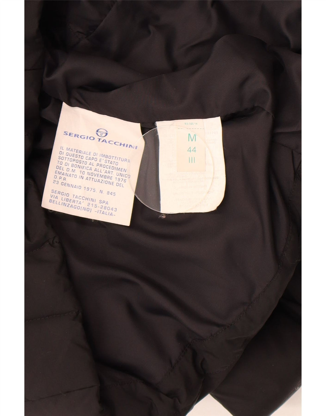 Damska wyściełana kamizelka z kapturem Sergio Tacchini IT 44, średnia czarna