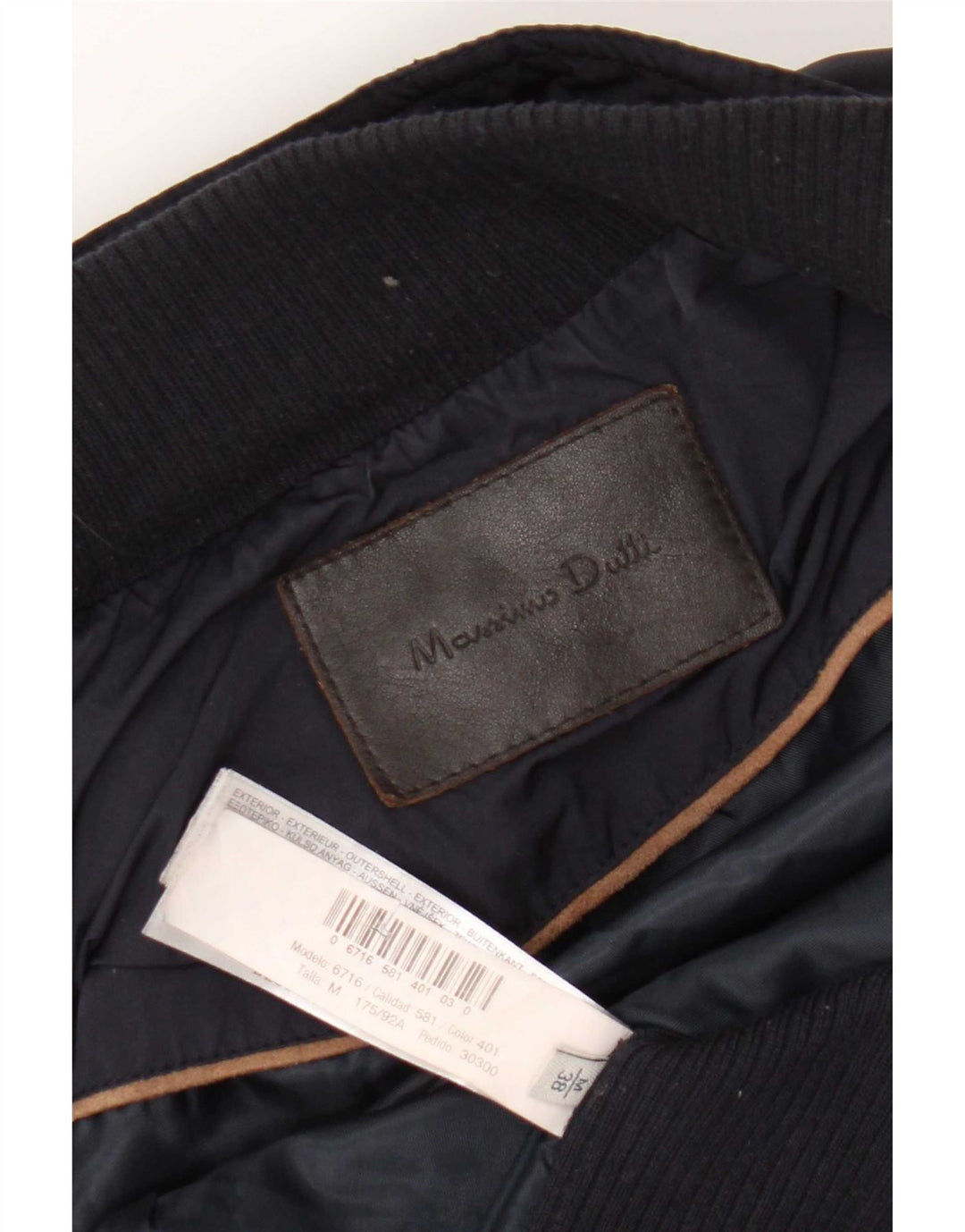 Damska pikowana kurtka Massimo Dutti EU 38, średni granat, blok kolorów