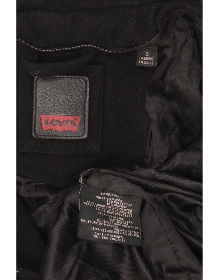 Męska kurtka użytkowa Levi's UK 40, duża, czarna, wełniana