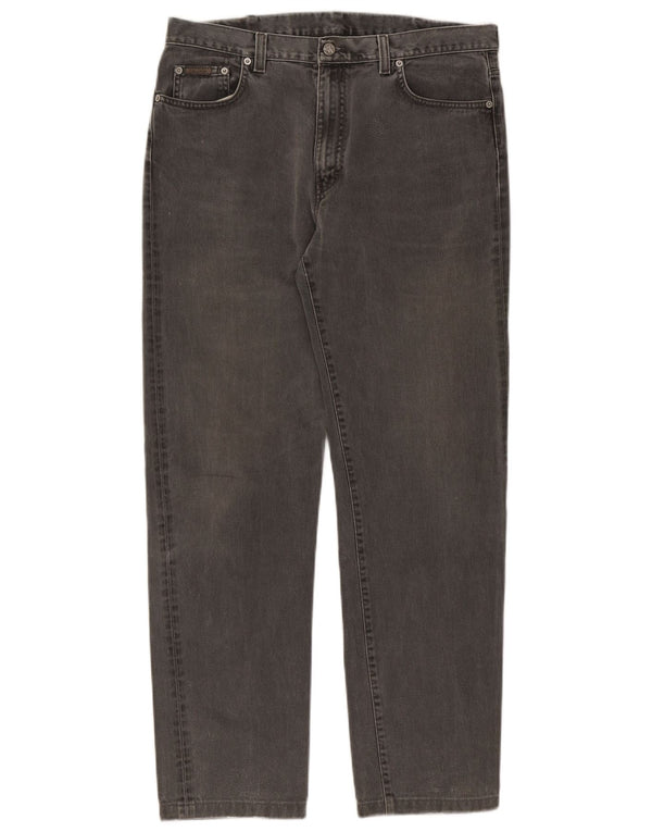 Męskie proste dżinsy Calvin Klein W34 L30 szare