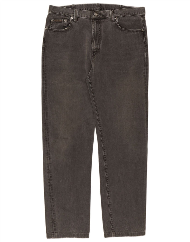 Męskie proste dżinsy Calvin Klein W34 L30 szare