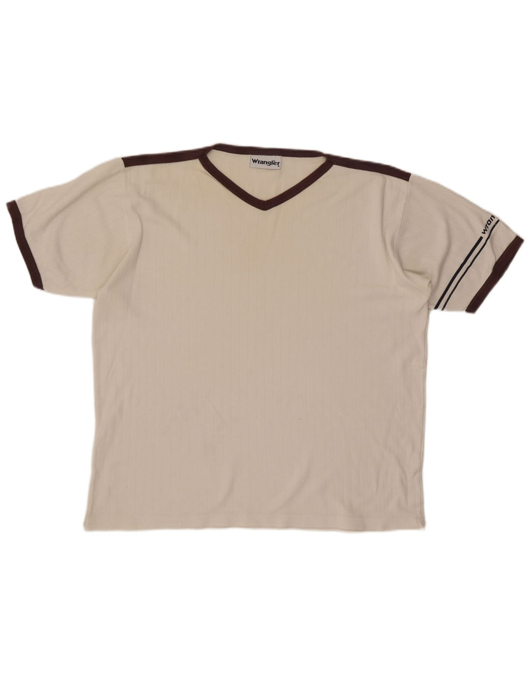 T-shirt męski Wrangler Top XL, biały, z blokami kolorów