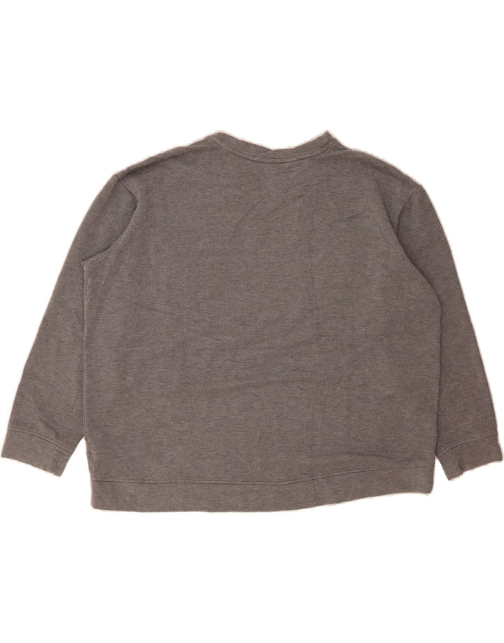 ORVIS Womens Oversized Sweatshirt Jumper UK 18 XL Grey Modal Vintage Orvis and Second-Hand Orvis from Messina Hembry 