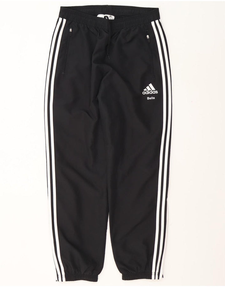 Adidas Męskie spodnie dresowe Joggery Średnie czarne paski z poliestru