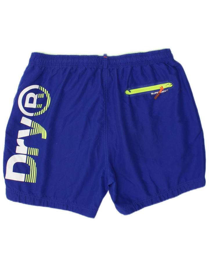 Męskie spodenki kąpielowe Superdry Graphic 2XL Niebieski poliester