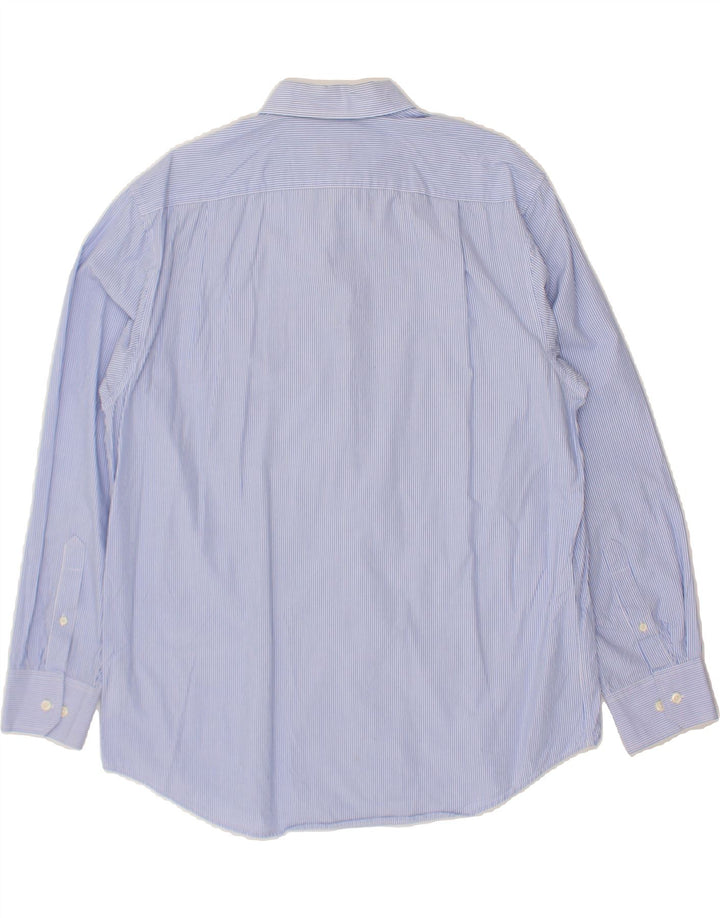 IZOD Mens Shirt Large Blue Pinstripe Cotton Vintage Izod and Second-Hand Izod from Messina Hembry 
