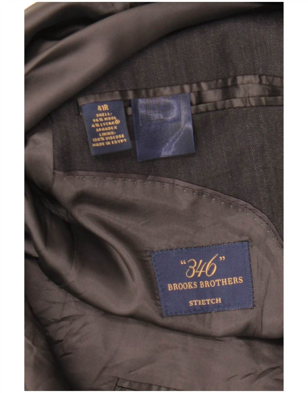 BROOKS BROTHERS Męska marynarka 346 UK 41, duża, czarna w prążki