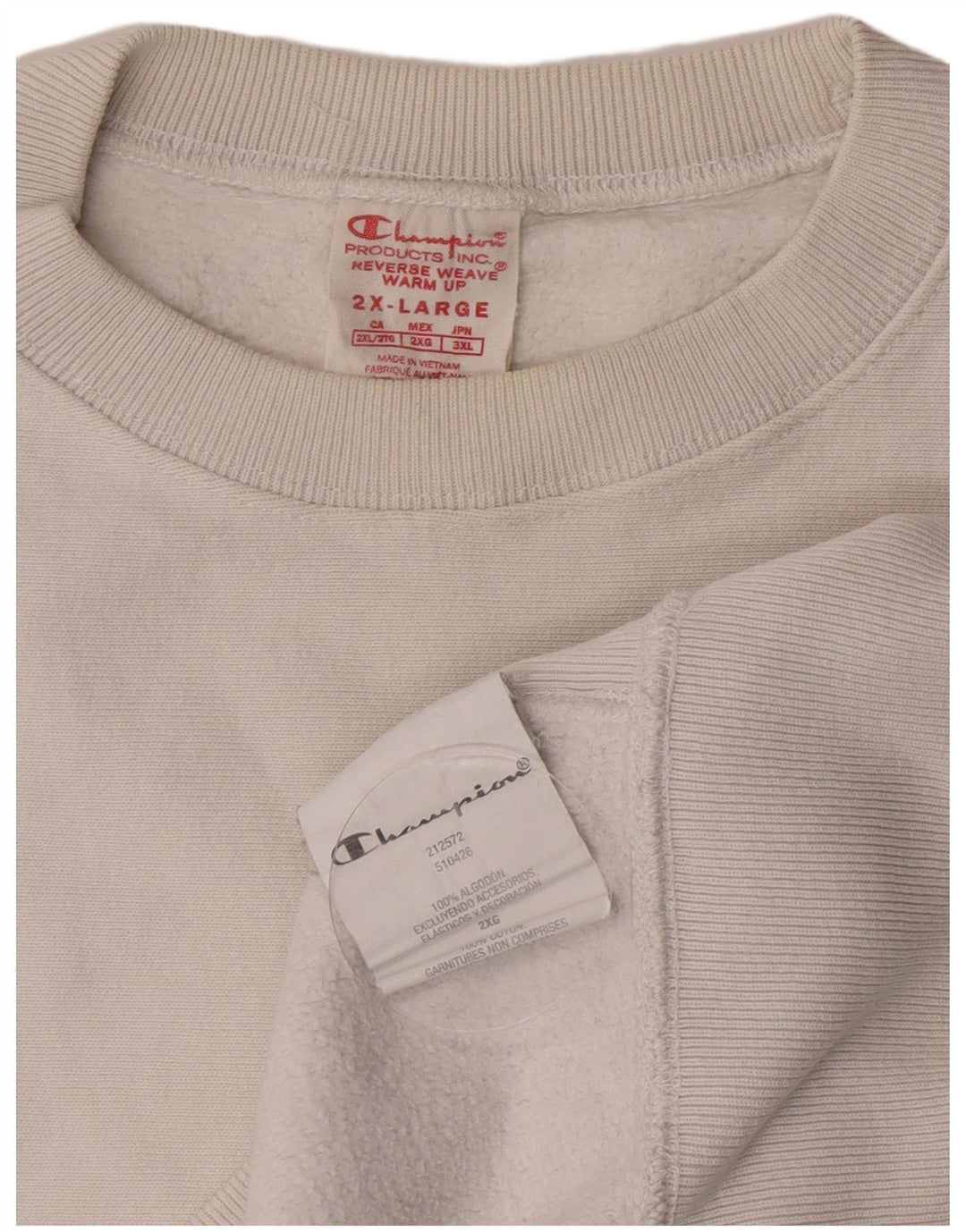 Bluza damska Champion UK 20 2XL Biała bawełna