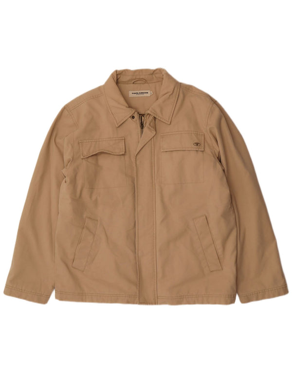 Męska kurtka użytkowa Tom Tailor UK 42 XL, beżowa, bawełniana