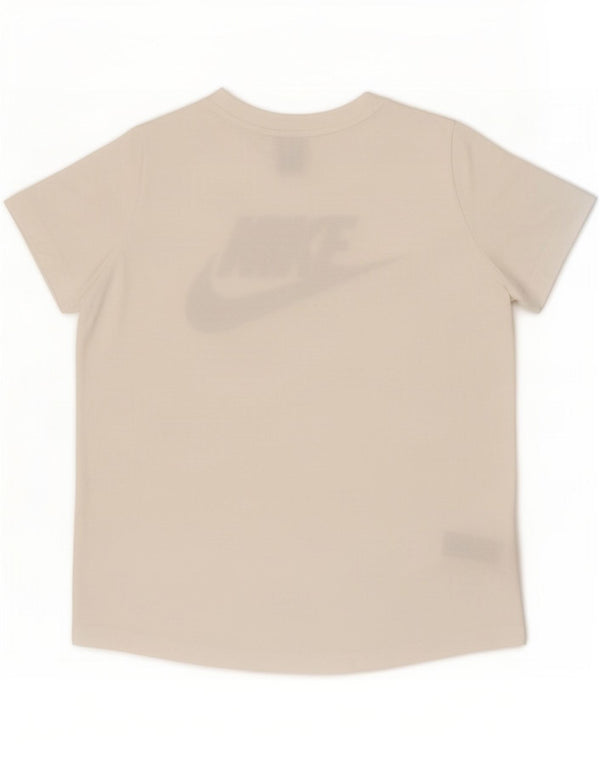 Damska koszulka oversize z grafiką Nike, UK 16, duża, biała, poliestrowa