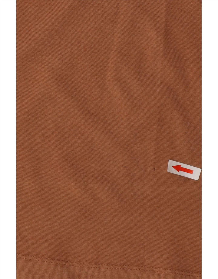 T-shirt męski Nike, mały, brązowy, bawełniany