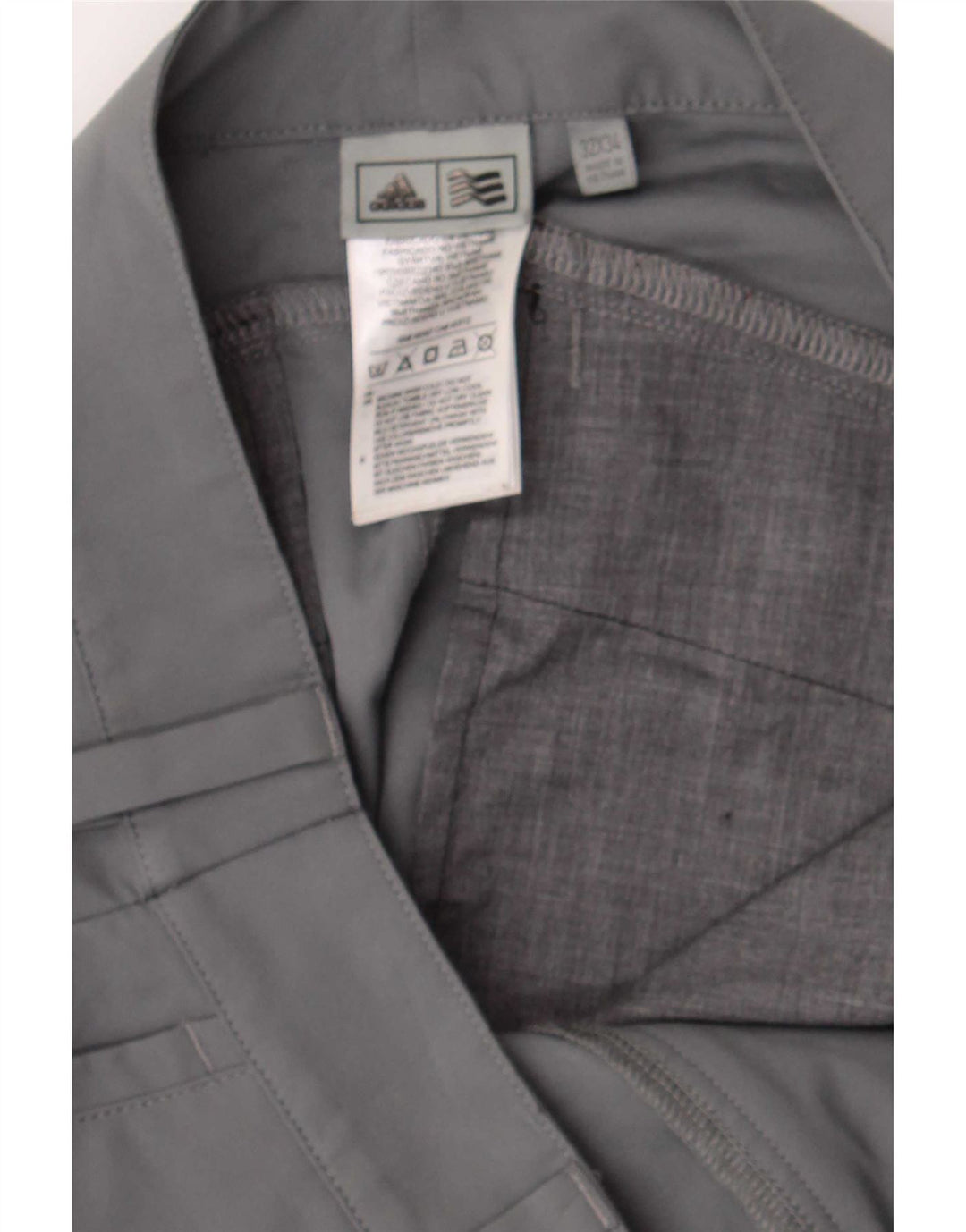 Damskie spodnie Chino Adidas Slim Fit W30 L34 Szary poliester